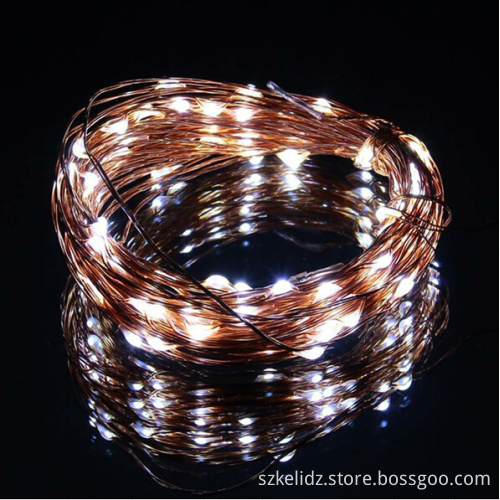 DC 12V Wedding Remote Control Fairy Light Copper Wire Warm White 100leds 10M